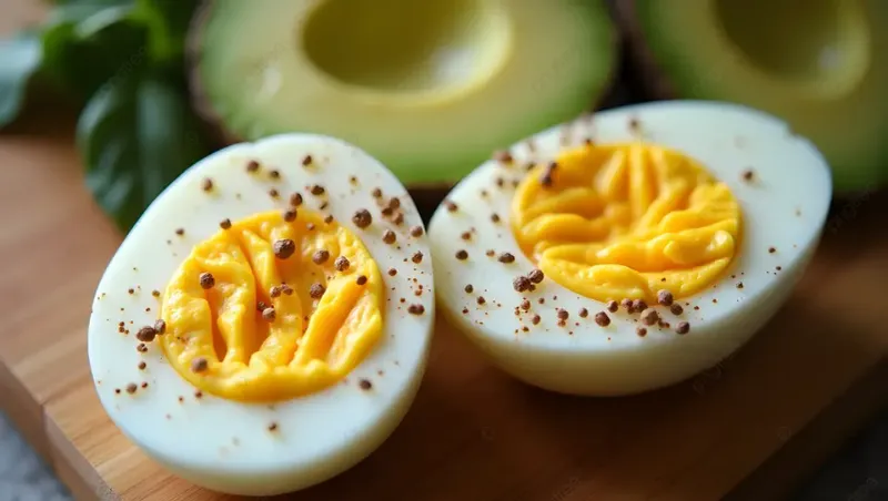 Boiled Egg With A Sprinkle Of Pepper