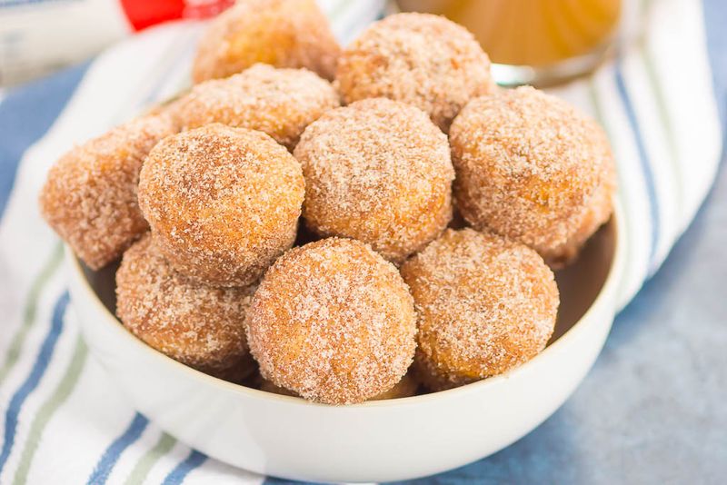 Sugar-Dusted Doughnut Holes