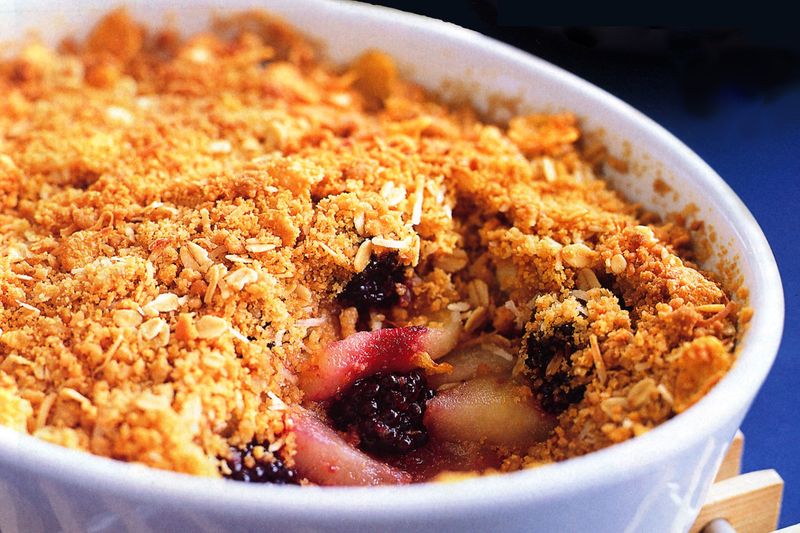 Apple And Blackberry Crumble
