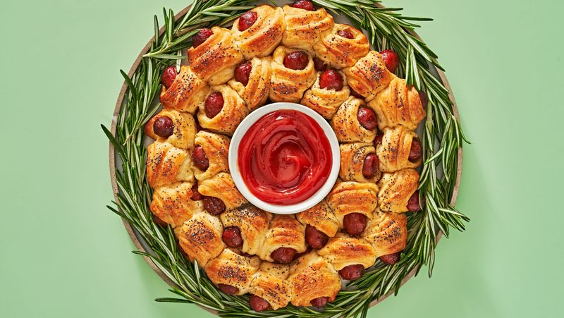 Pigs In Blankets Wreath