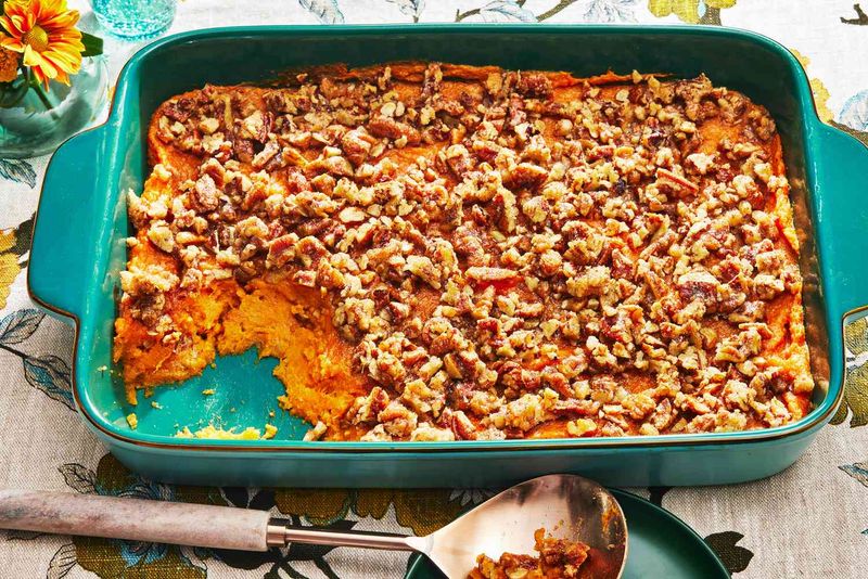 Sweet Potato And Pecan Casserole