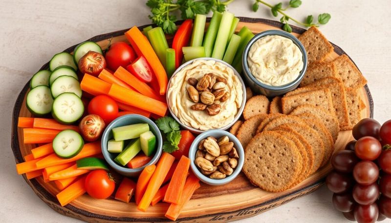 Hummus With Veggie Sticks