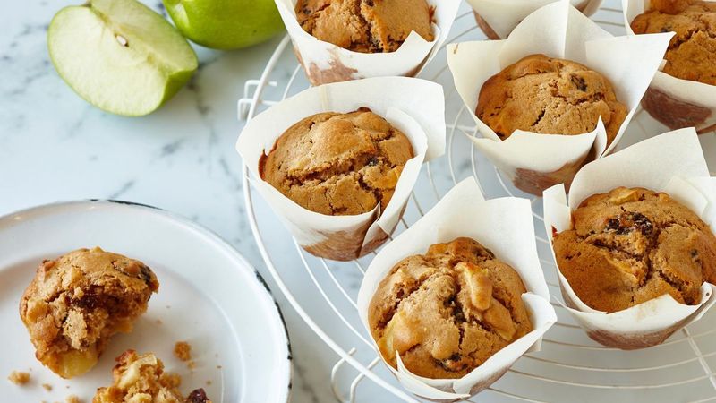 Spiced Apple And Oat Muffins