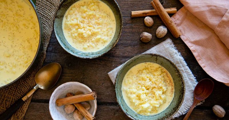 Eggnog Rice Pudding