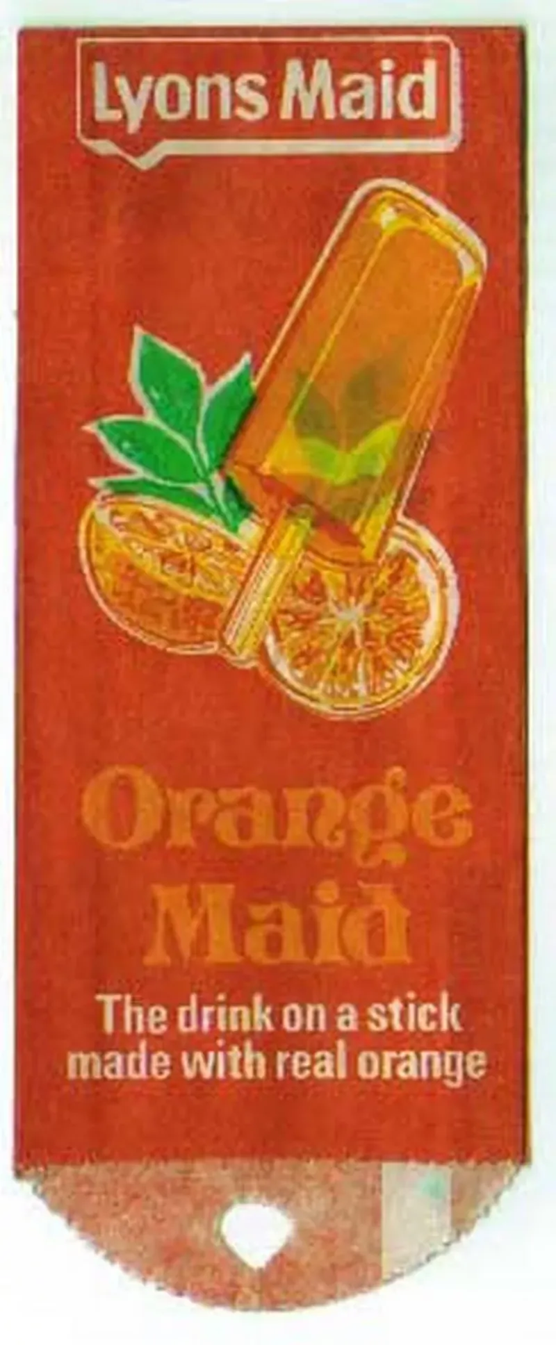 Orange Maid Ice Lolly