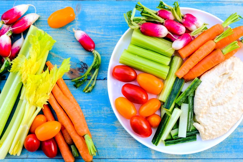 Veggie Sticks With Hummus