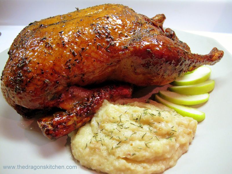 Roast Duckling With Apple Sauce