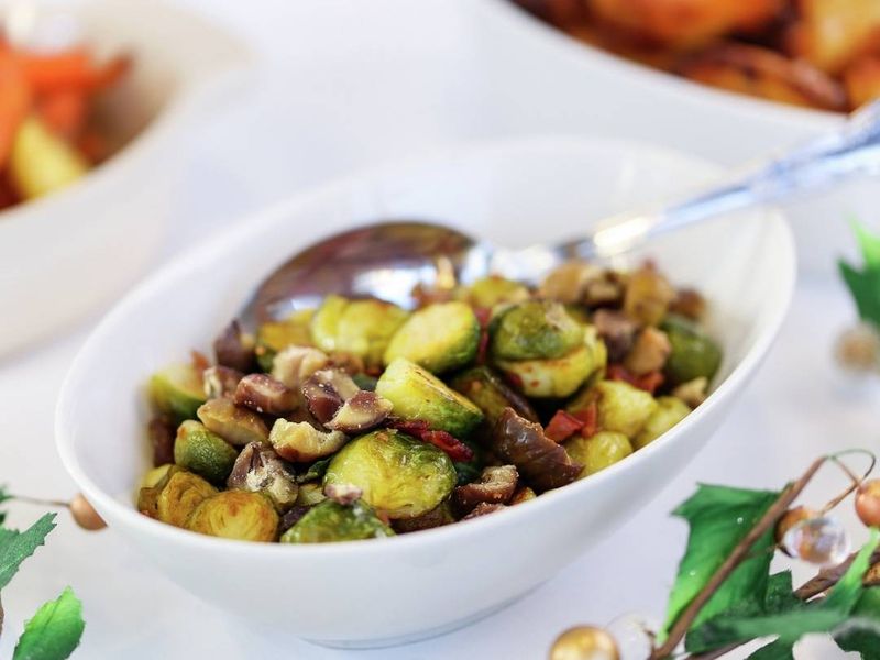 Brussels Sprouts With Bacon And Chestnuts