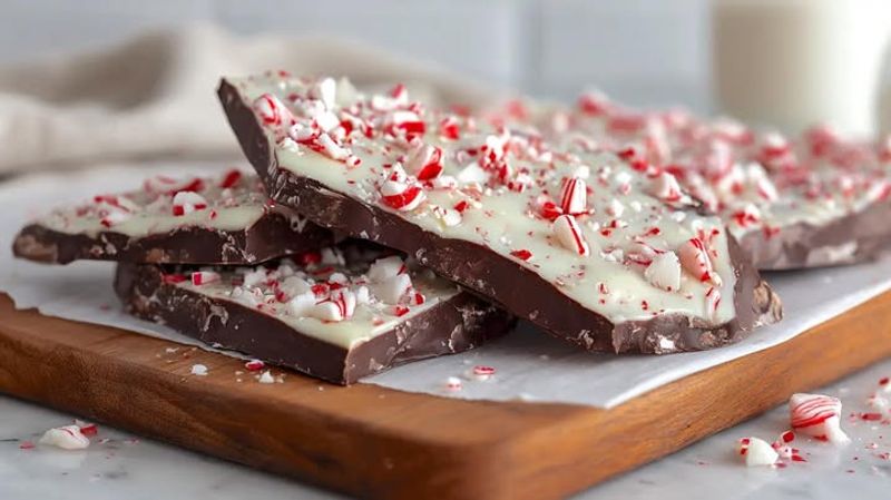 Crush Candy Canes Into Chocolate Bark