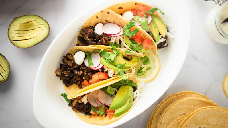 Smoky Black Bean And Veggie Tacos