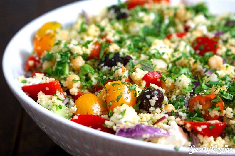 Couscous Salad With Roasted Peppers And Herbs