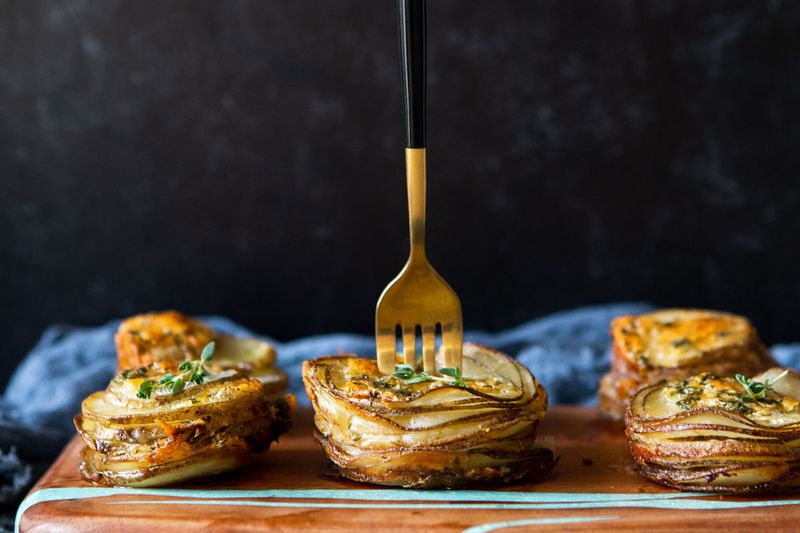 Crispy Potato Stacks