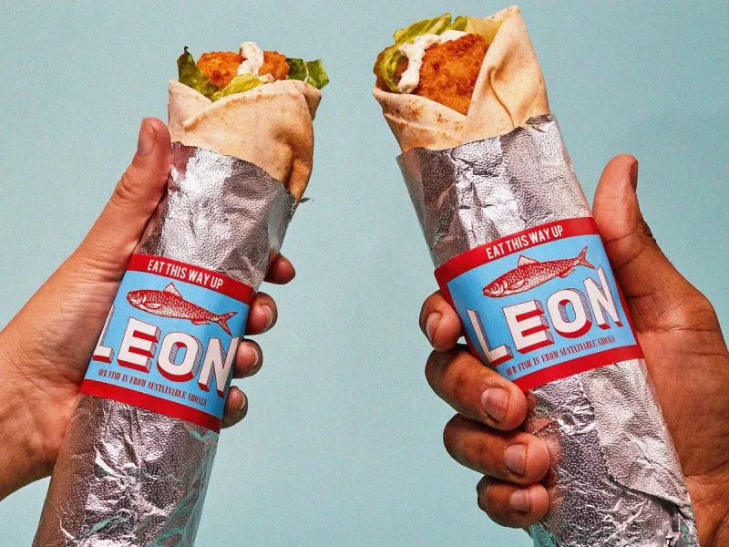 Leon Grilled Halloumi Wrap