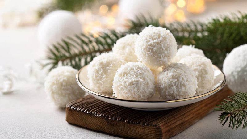 Christmas Elf Coconut Snowballs