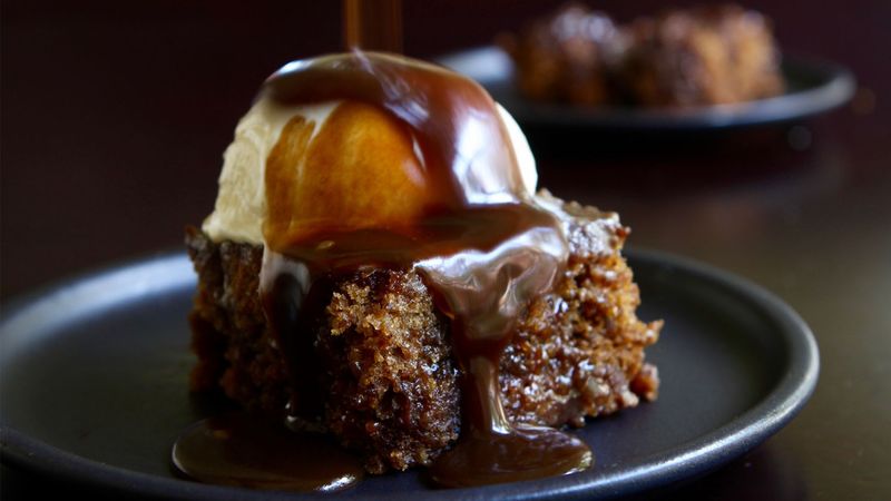 Walnut And Date Sticky Pudding