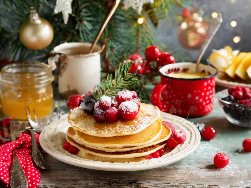 Cooking A Festive Breakfast On Christmas Morning