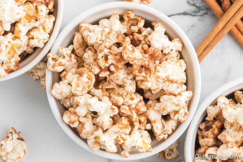 Buttery Popcorn With A Sprinkle Of Cinnamon Sugar