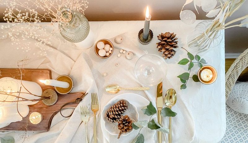 Create A Relaxed Table Setting With Natural Textures And Candlelight