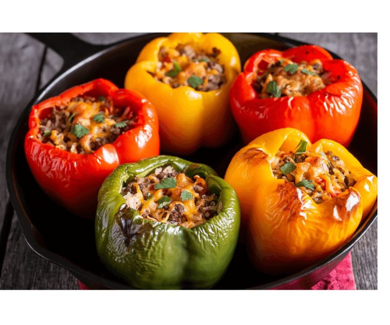 Kale Stuffed Peppers