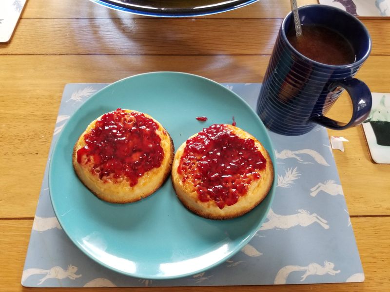 Crumpets With Jam And Butter