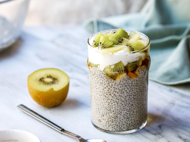 Kiwi And Coconut Chia Pudding