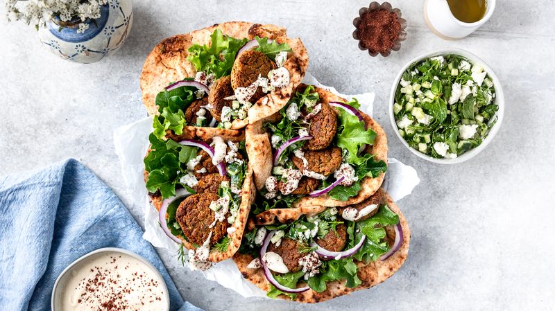 Mediterranean Falafel Wraps