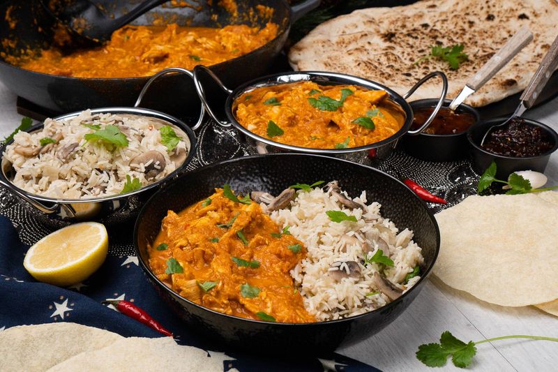 Boxing Day Turkey Curry With Rice Or Naan