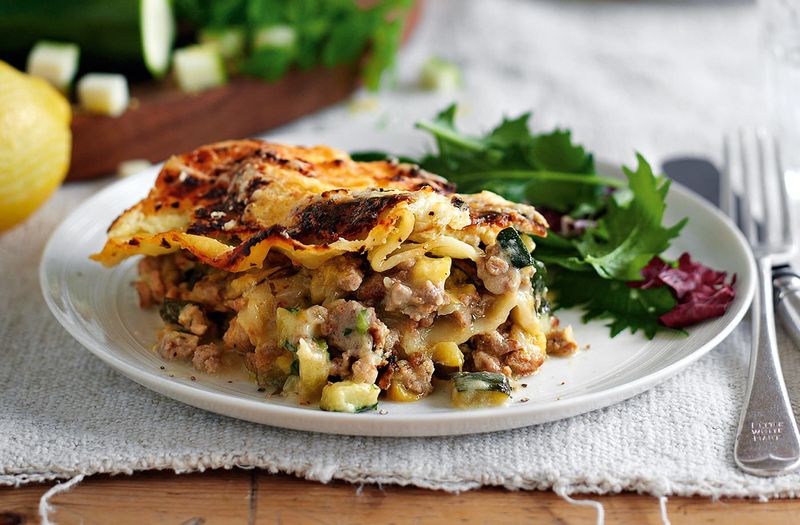 Turkey And Spinach Lasagne With Light Ricotta Sauce