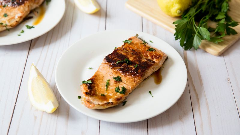 Apple-Cider Glazed Salmon
