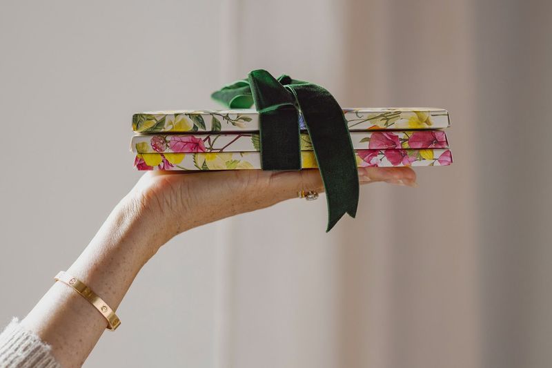 Wrapped In Elegant Botanical Print Packaging