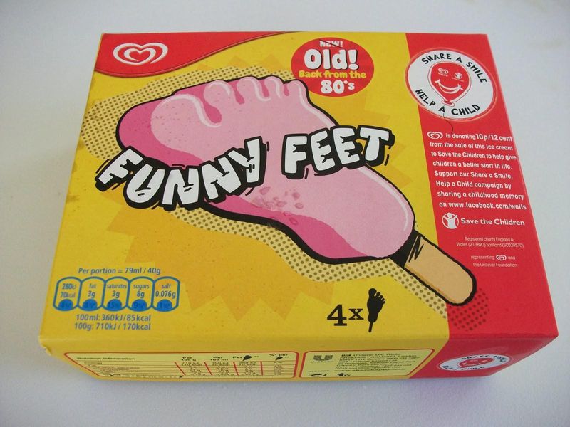 Funny Feet Ice Lollies