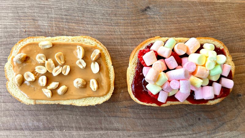Mini Marshmallows On Toast