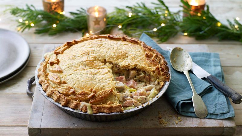 Overnight Turkey And Stuffing Pie