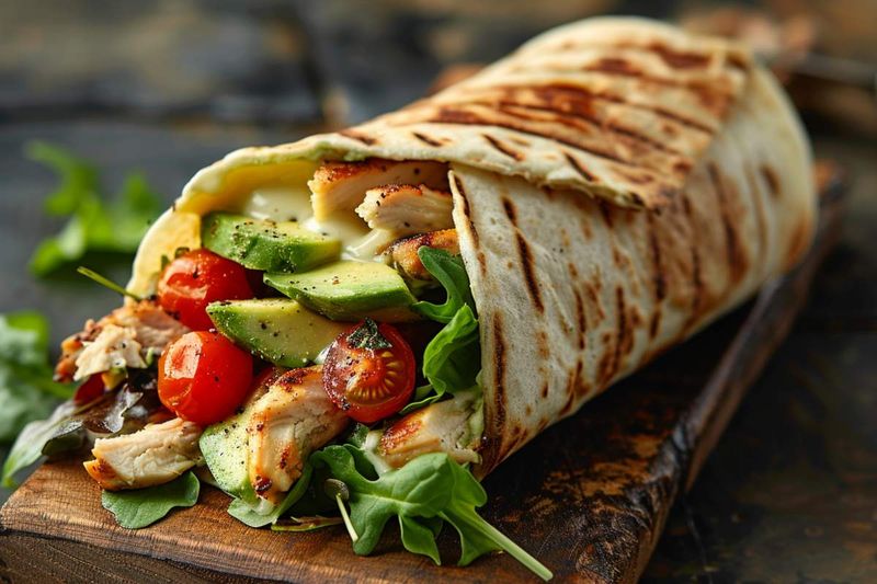 Chicken And Avocado Wraps