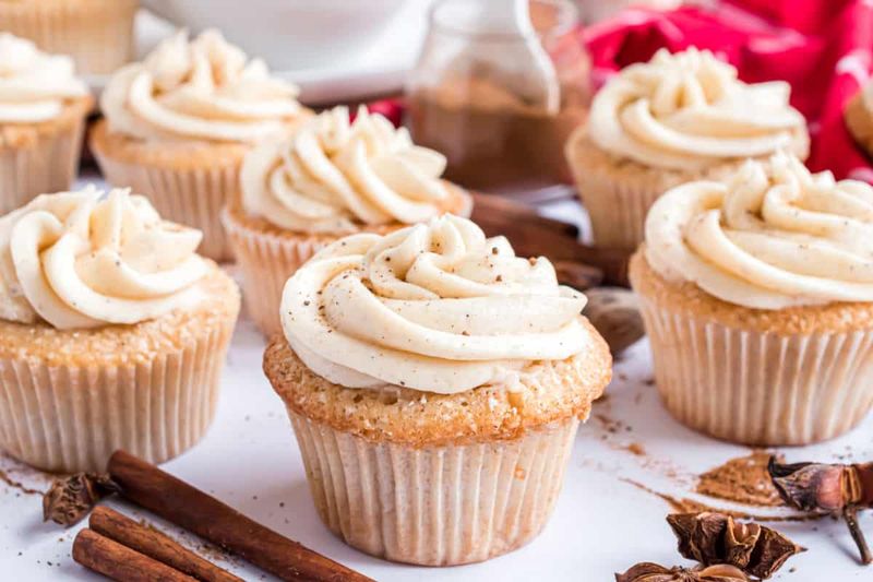 Eggnog Cupcakes With Nutmeg Frosting