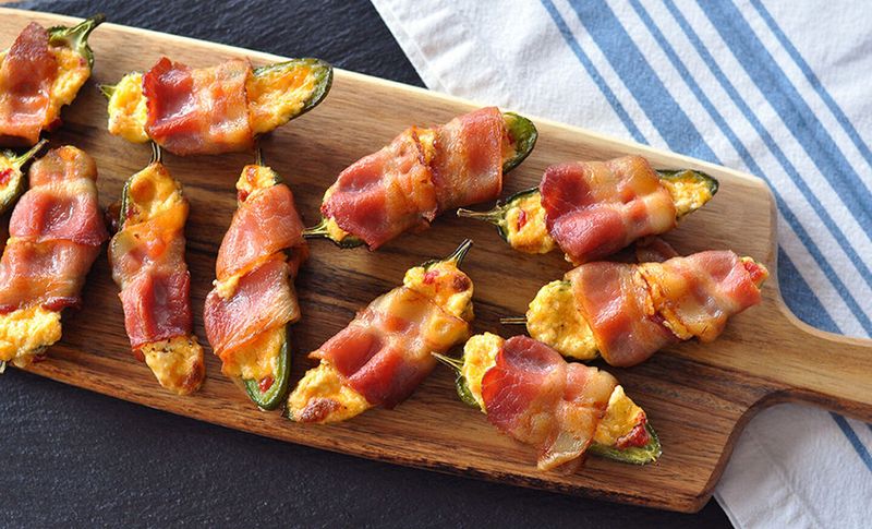 Bacon-Wrapped Jalapeño Poppers
