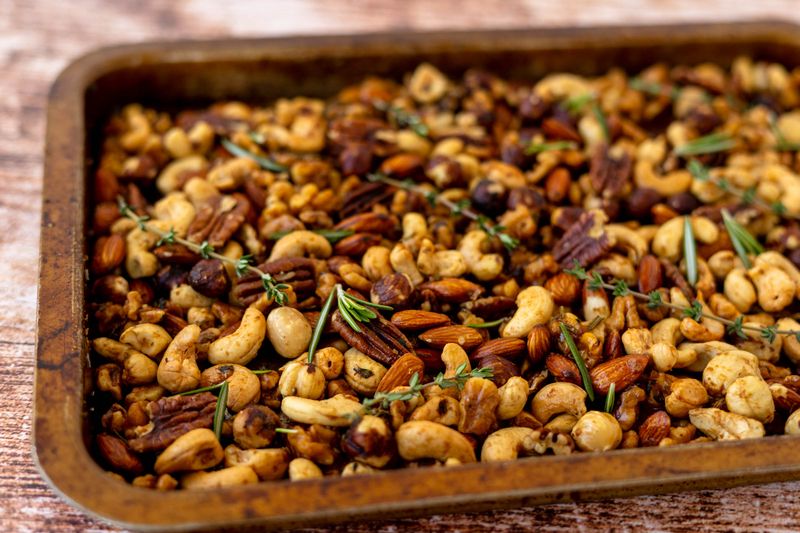Spiced Nuts With Rosemary