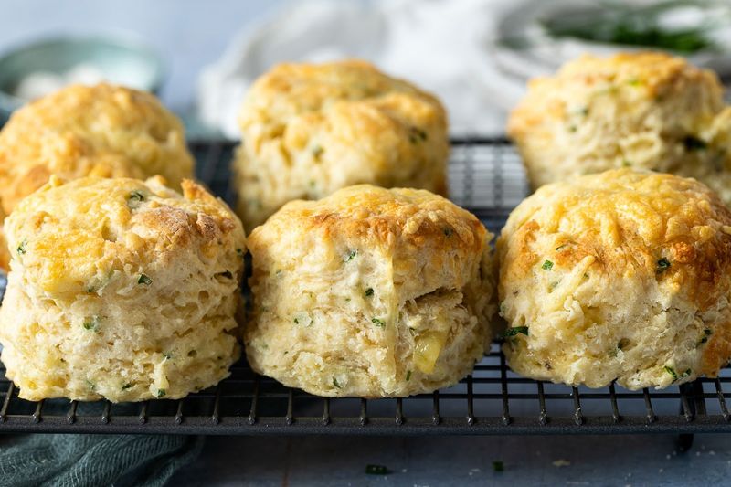 Cheese And Chive Scones