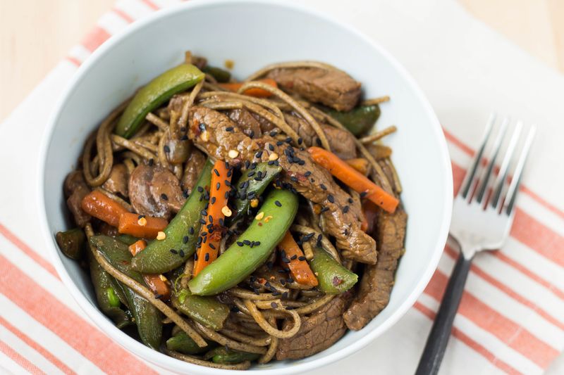 Beef And Vegetable Noodle Stir Fry