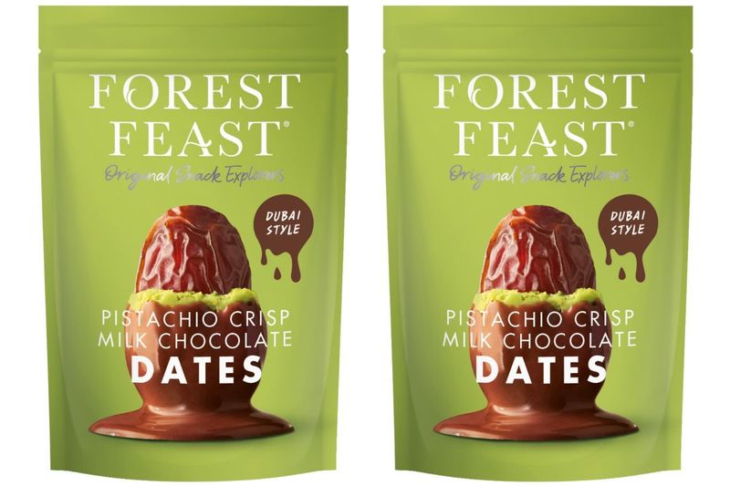 Forest Feast Dubai Style Pistachio Crisp Milk Chocolate Dates