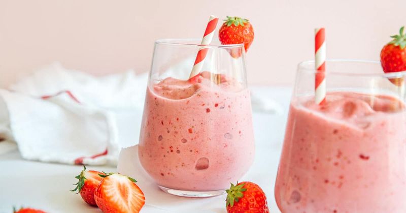 Tofu Strawberry Smoothie
