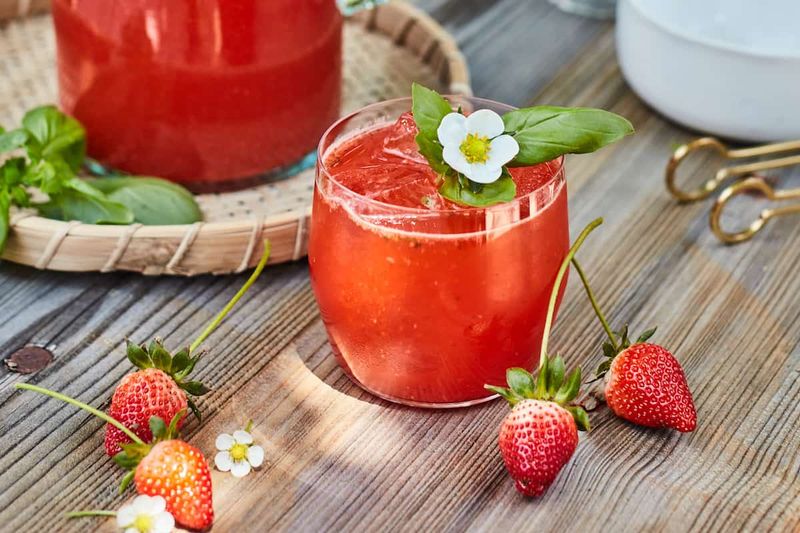 Strawberry And Basil Juice