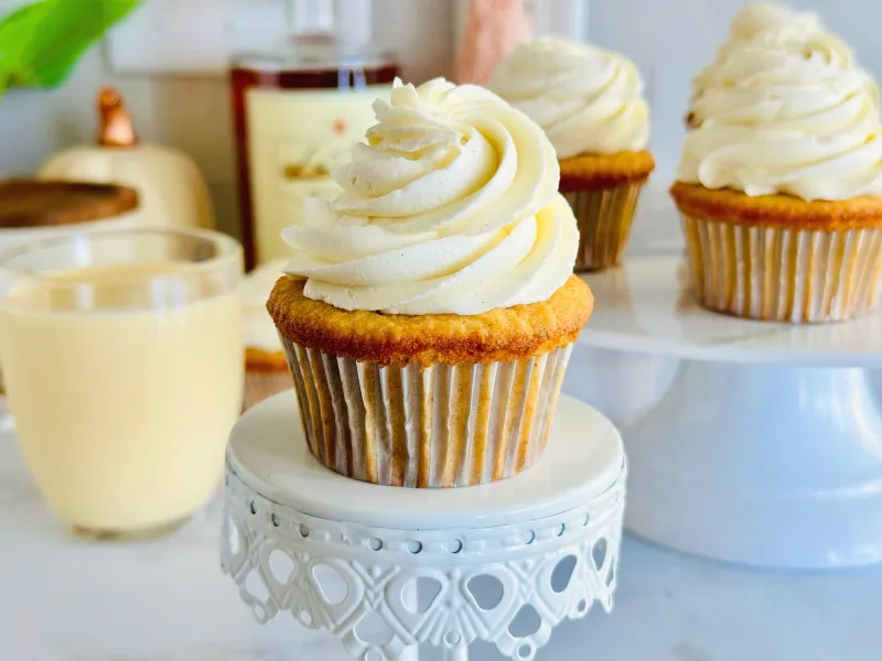 Eggnog Cupcakes With Nutmeg Buttercream