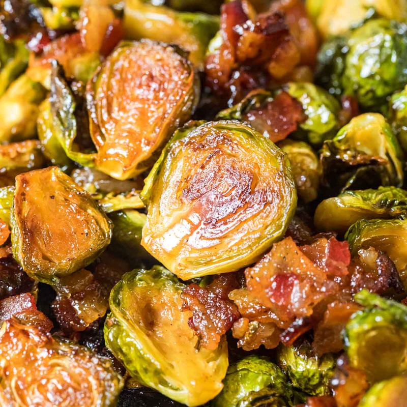 Brussels Sprouts With Bacon And Maple Syrup