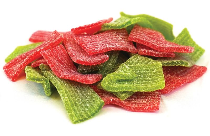 Seaweed Candy Using Green Sour Straws