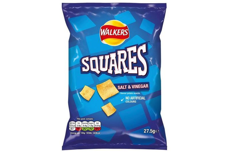 Walkers Squares Salt & Vinegar