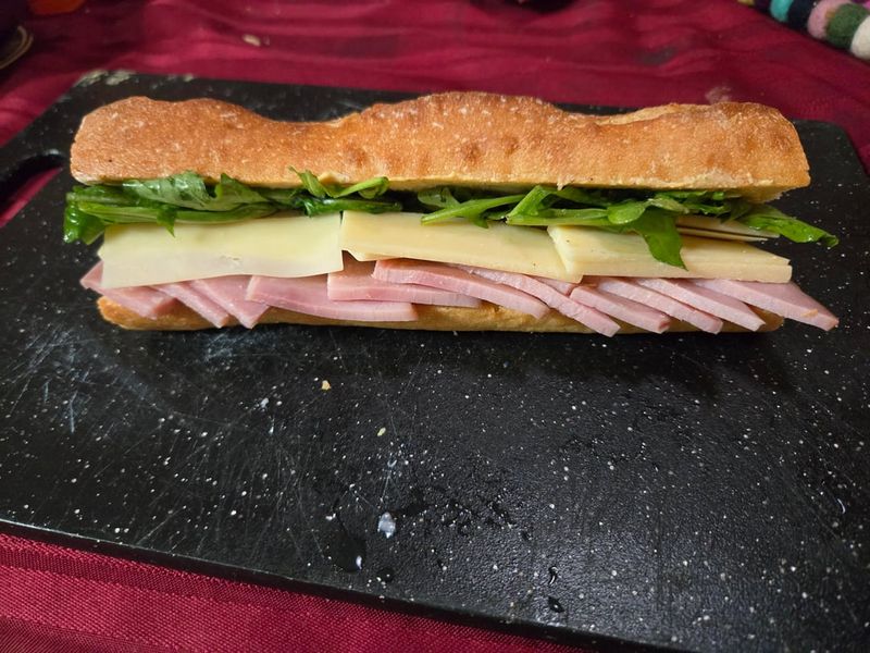 Salad Cream & Ham Baguette