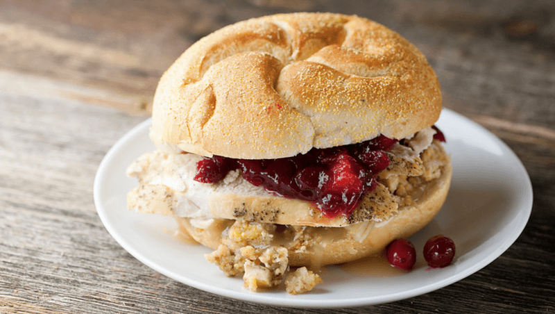 Turkey And Stuffing Baps