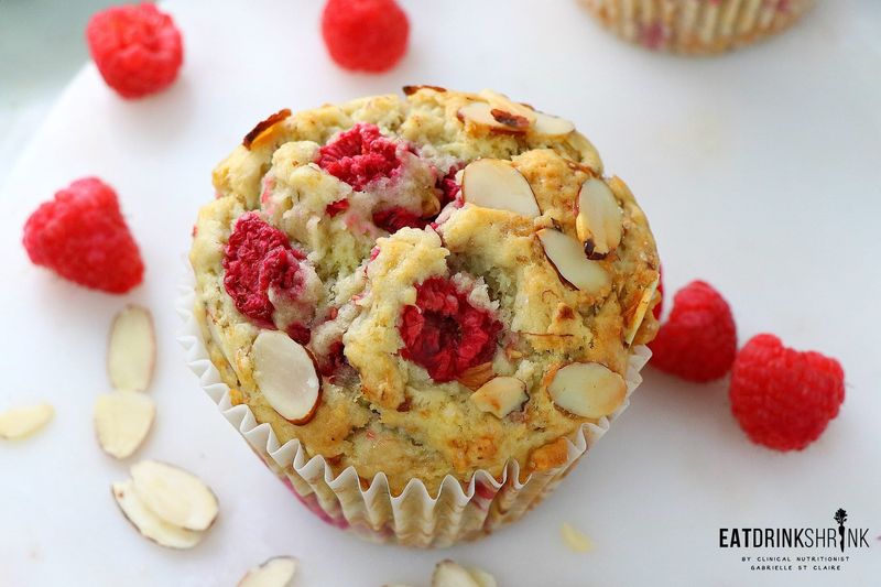 Raspberry Almond Cupcakes