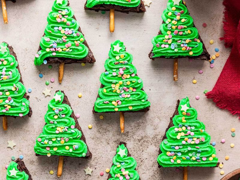 Christmas Tree Brownies